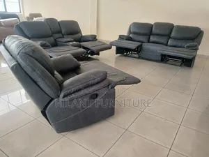 Grey Soft Fabric Premium Recliner Sofa Six-Seater (3+2+1)