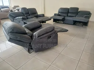 Grey Soft Fabric Premium Recliner Sofa Six-Seater (3+2+1)