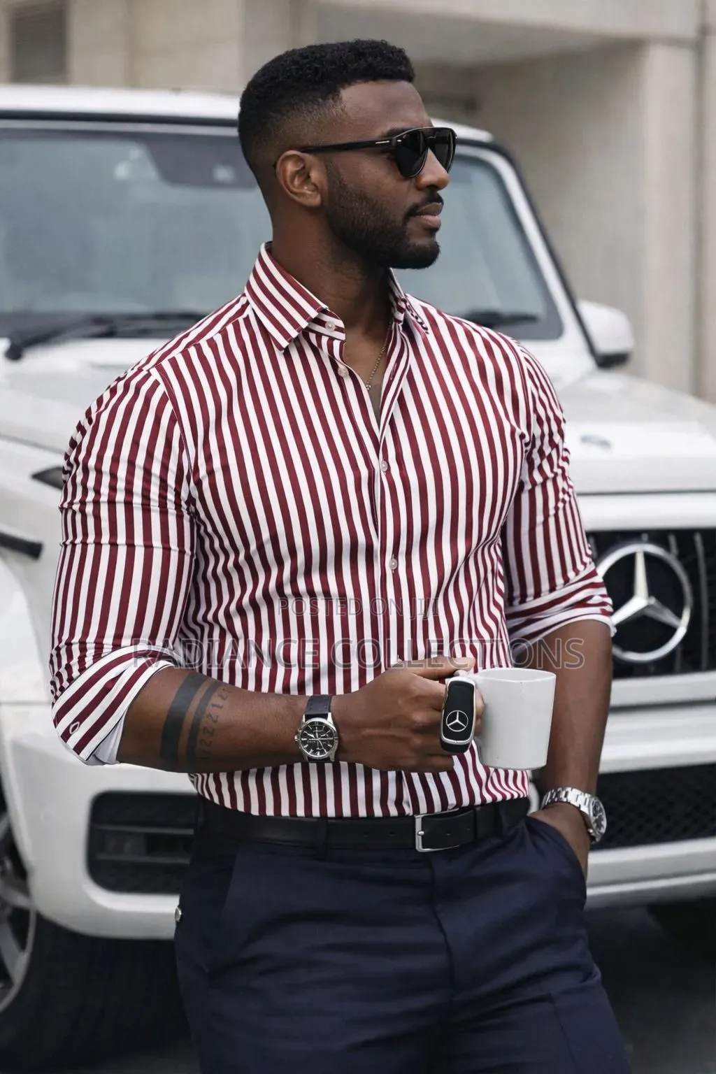 Stripped Formal/Casual Men Shirts