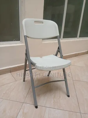 Premium Heavy-Duty White Foldable Chair