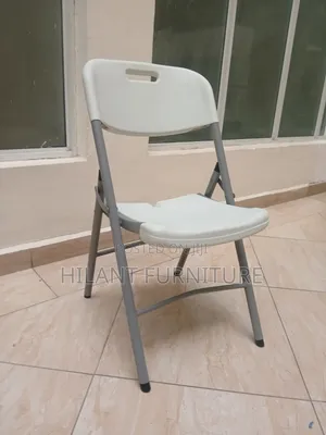 Premium Heavy-Duty White Foldable Chair