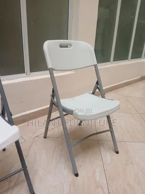 Premium Heavy-Duty White Foldable Chair