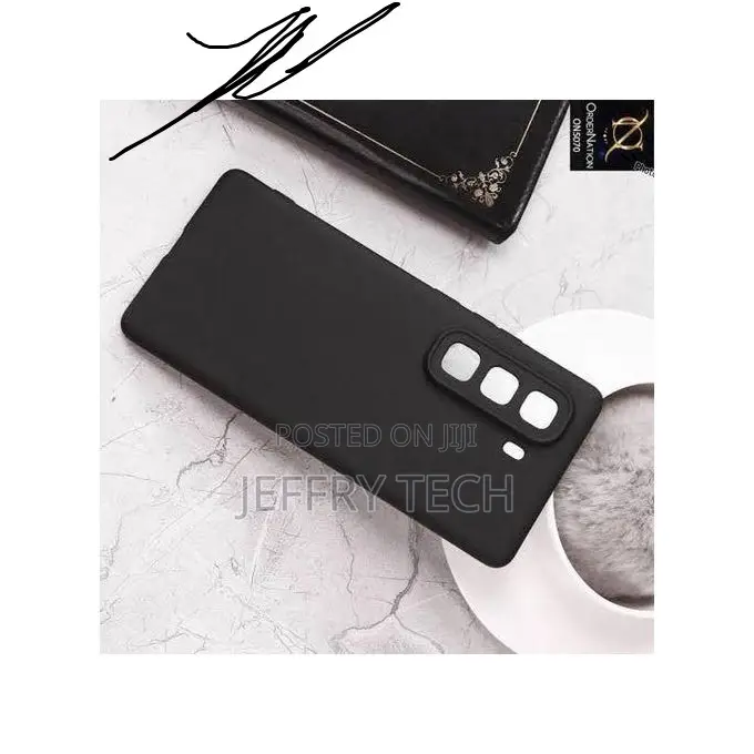 Infinix Hot 60 Pro Plus Classic Matte Black Silicone Phone Back Case