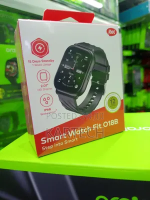 Itel O18B Smartwatch 2.01" HD Full Touch Fitness Watch