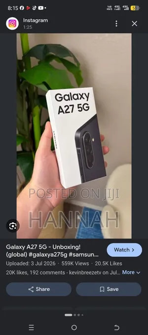 New Samsung Galaxy A27 256 GB Black