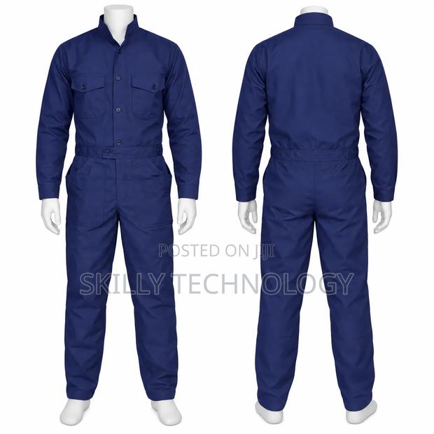 Navy Blue Plain Overall - thumbnail 2