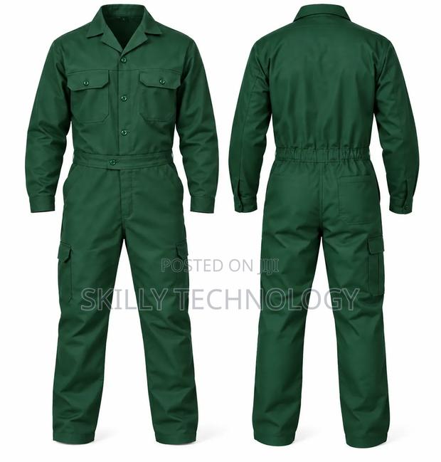 Green Plain Overall - thumbnail 2