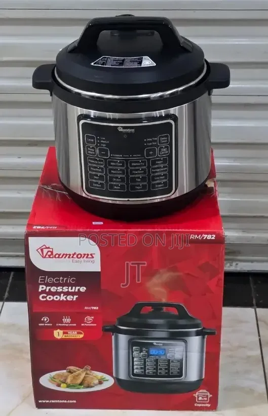 Ramtons 8L RM782 Electric Pressure Cooker With 18 Cooking Functions