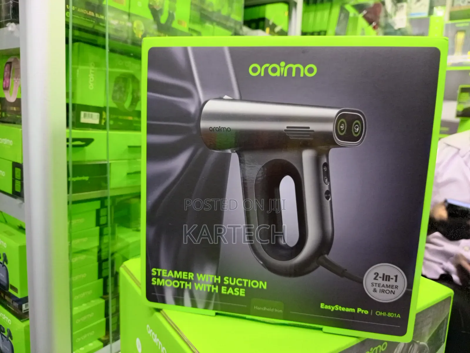 Oraimo EasySteam Pro 1300W Garment Steamer With Suction Function