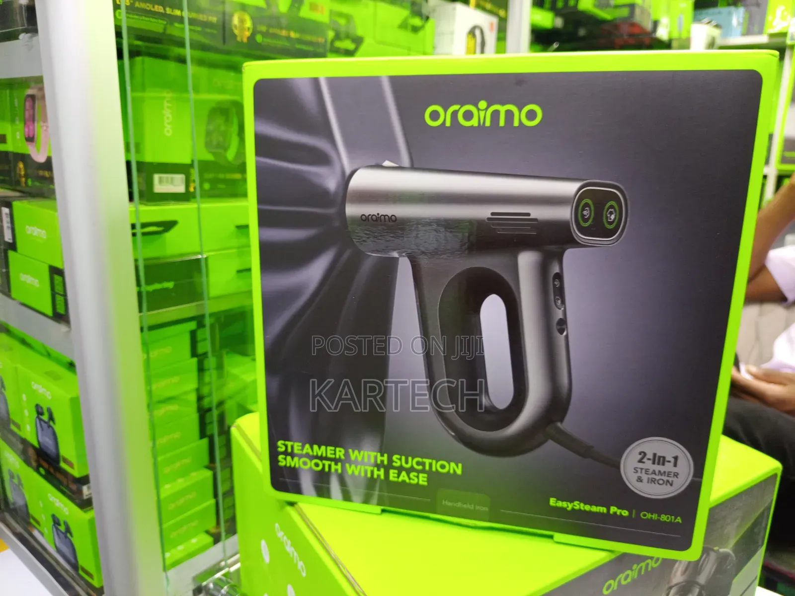 Oraimo EasySteam Pro 1300W Garment Steamer With Suction Function