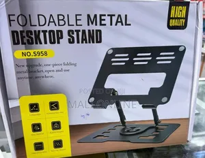 Foldable Metal Desktop Laptop Stand Adjustable Riser S958