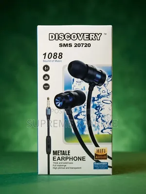 Discovery Earphones(model1088) 3.5mm Plug in-Ear Headset