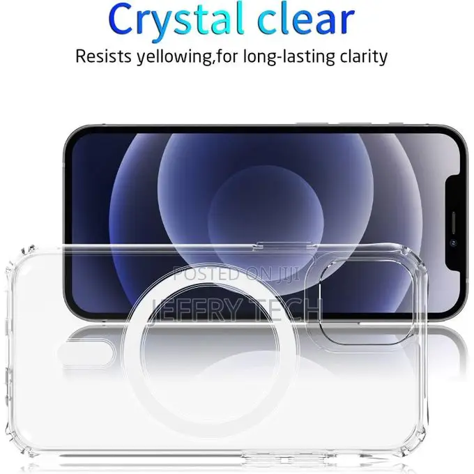 Clear Transparent MagSafe Silicone Case for iPhone 12 Mini – Shockproo