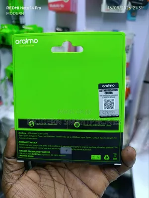 Oraimo Braid 5A 100W Fast Charging Type-C to Type-C Cable 1M