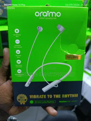 New Oraimo Necklace Lite Call Vibration Wireless Neckband