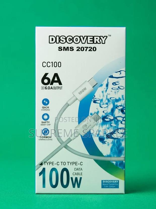 USB -C to C Quick Charging Data Cable Discovery CC100 100W 6A - main view