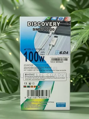 USB -C to C Quick Charging Data Cable Discovery CC100 100W 6A