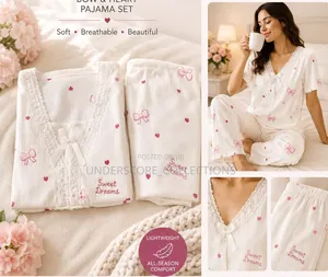 Stretchable 2 PC Pajama Set
