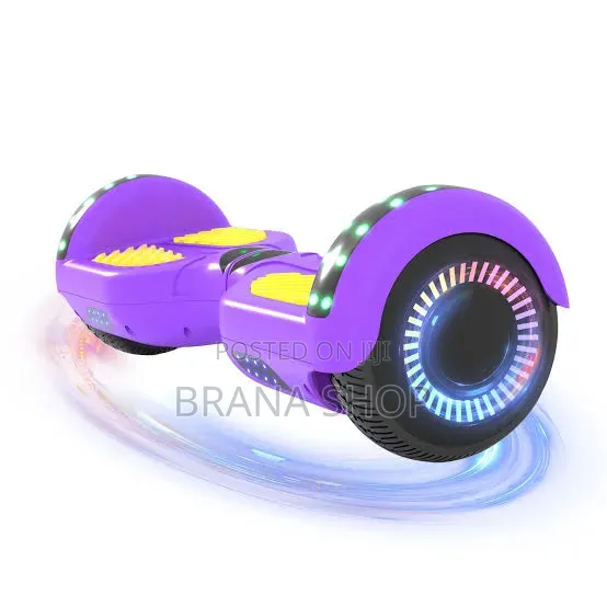 **Purple Yellow 6.5-Inch Bluetooth Smart Hoverboard **