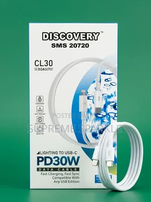 USB- C to Lightning Data Cable Discovery 30W Fast Charging CL30