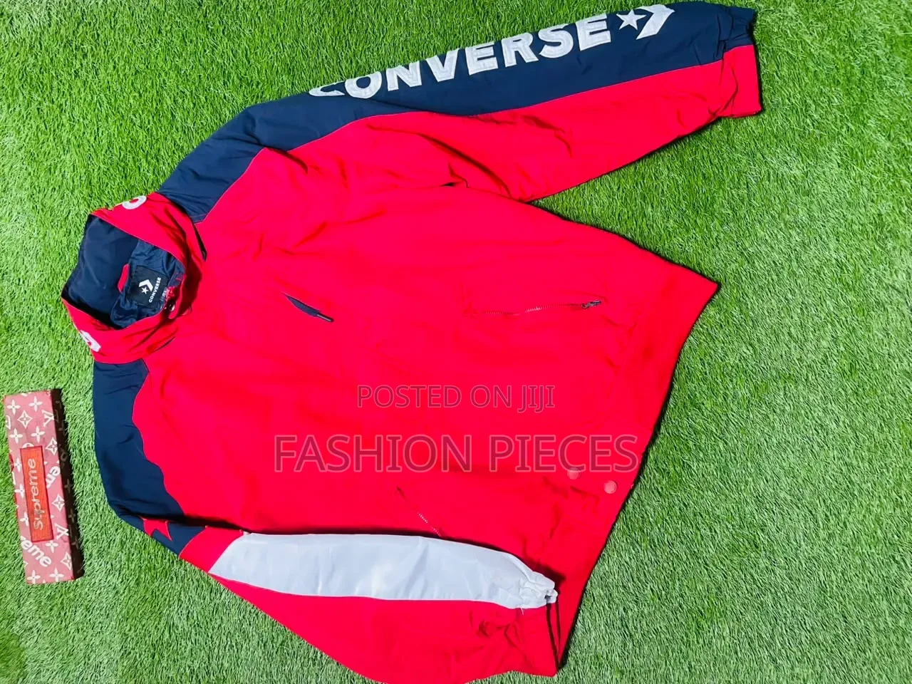 Converse Boat Jacket With Bold Converse Lettering Along the Sleeve.