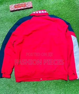 Converse Boat Jacket With Bold Converse Lettering Along the Sleeve.