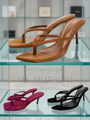 The Zara Suede Kitten-Heel Sandals Size 37-41