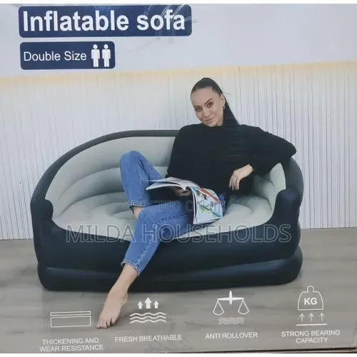 Double Size Inflatable Sofa Seat Size 135x84x62cm .