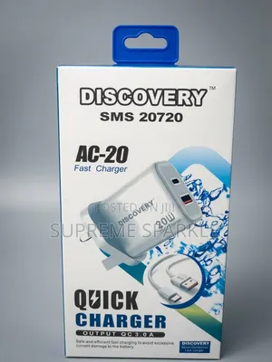 USB-C and USB-A
Fast Charger 20W Discovery