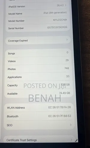 Apple iPad (2025) 128 GB Gray