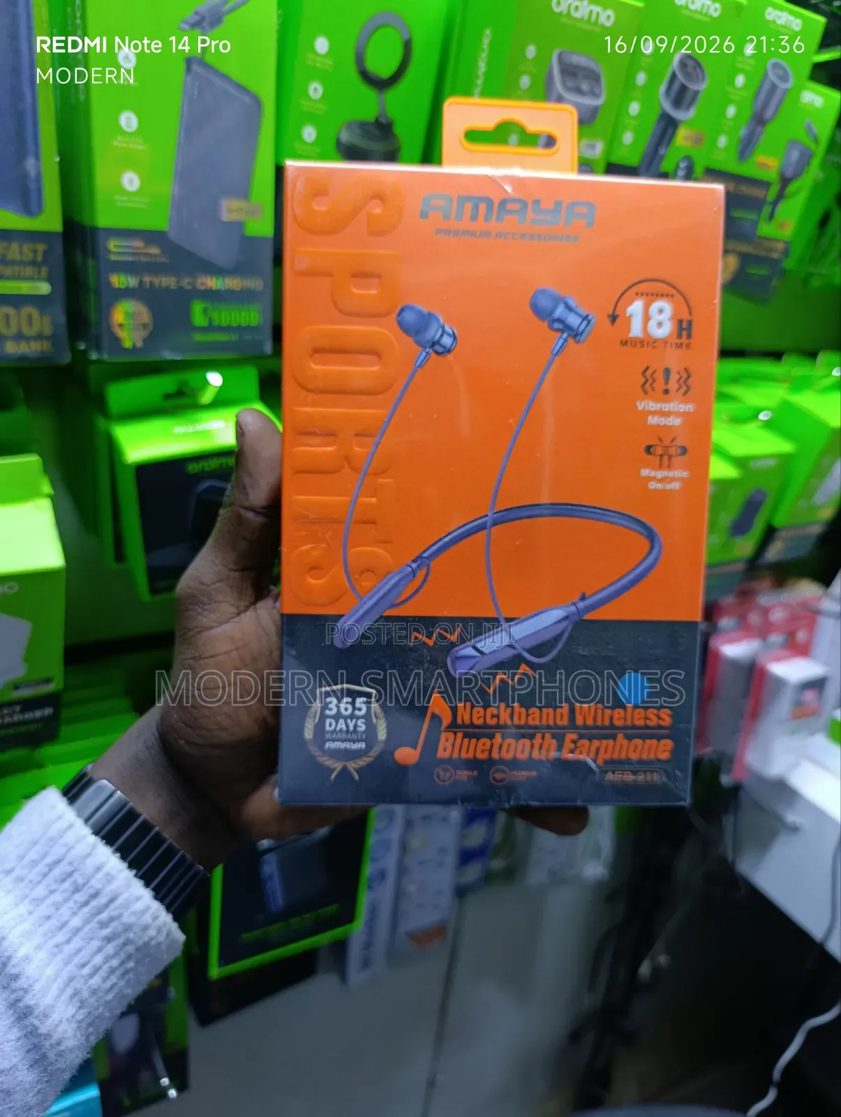 Amaya Sports Neckband Wireless Bluetooth Earphone