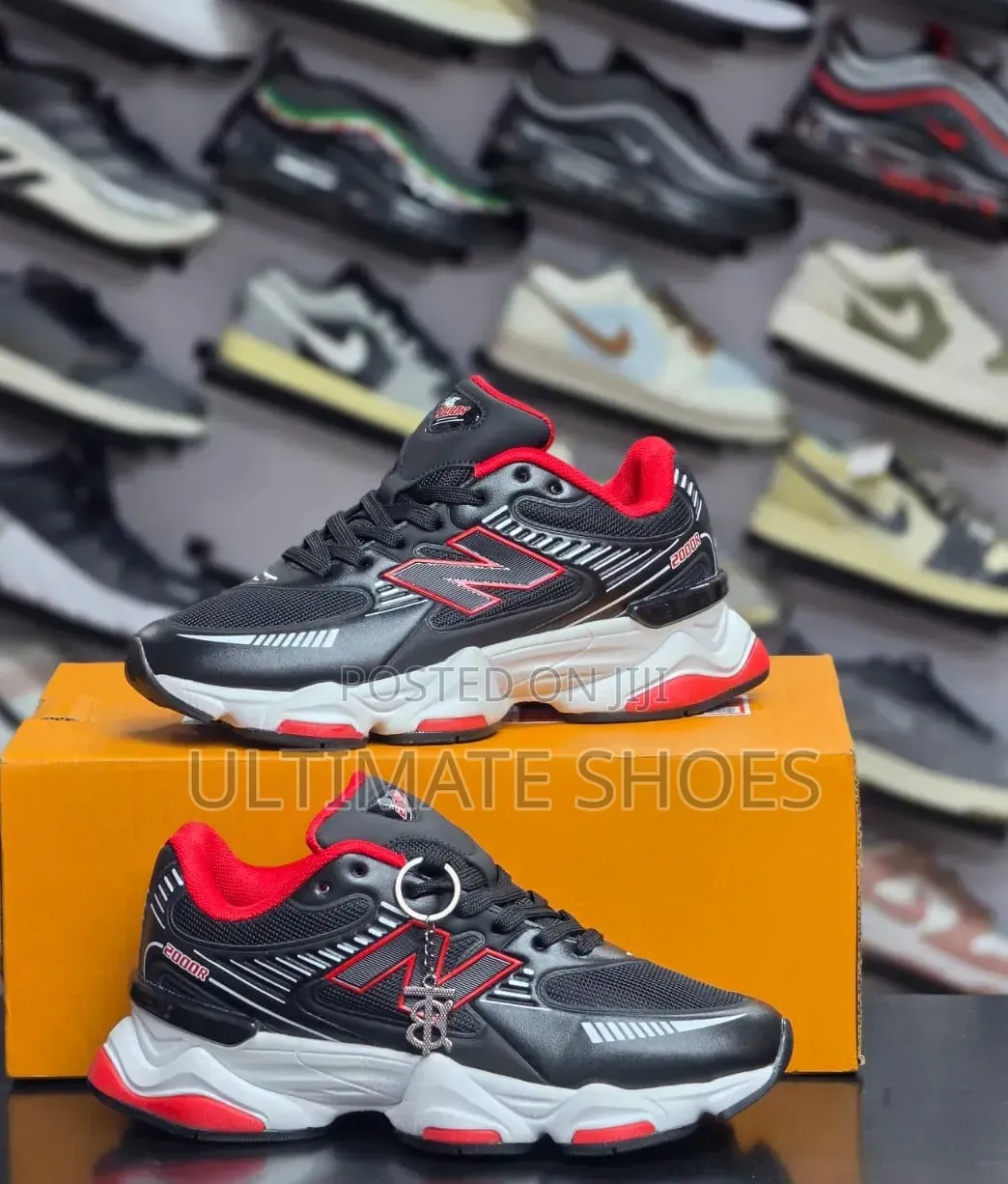 New Balance 2000r Black Red Sneakers