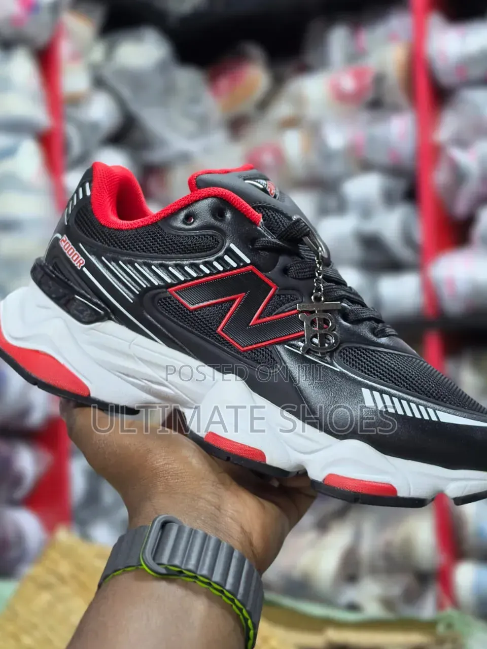 New Balance 2000r Black Red Sneakers