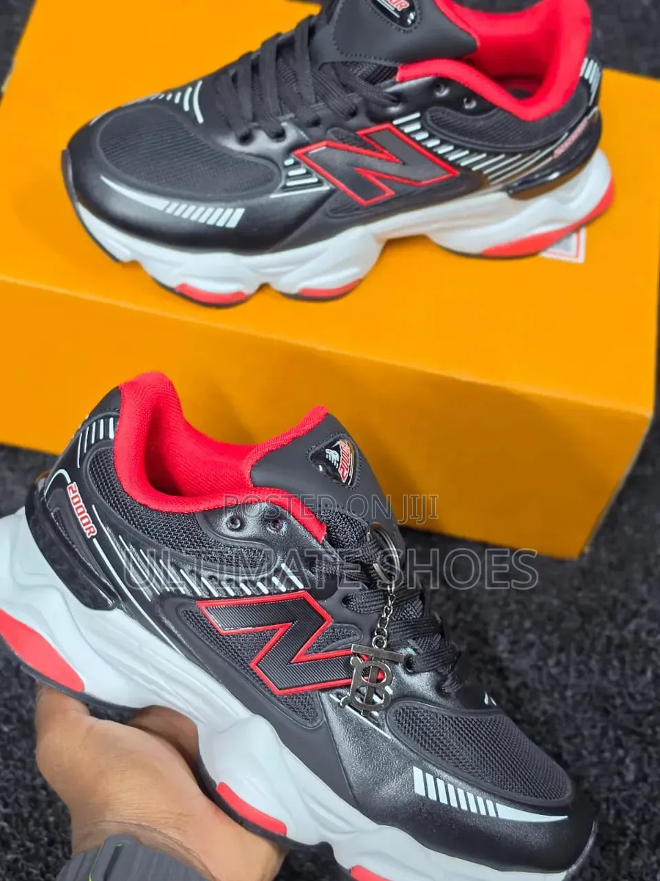 New Balance 2000r Black Red Sneakers