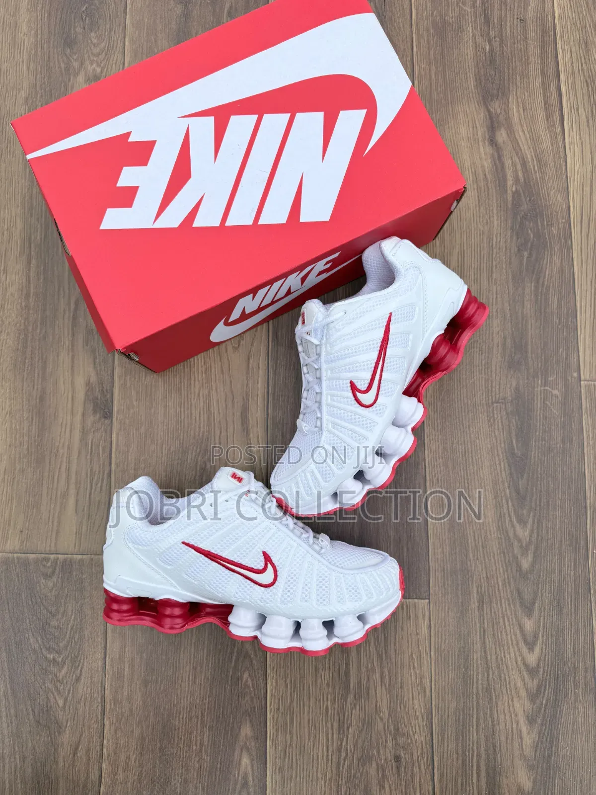 Nike Shox TL "Platinum Tint/Gym Red" Sneakers