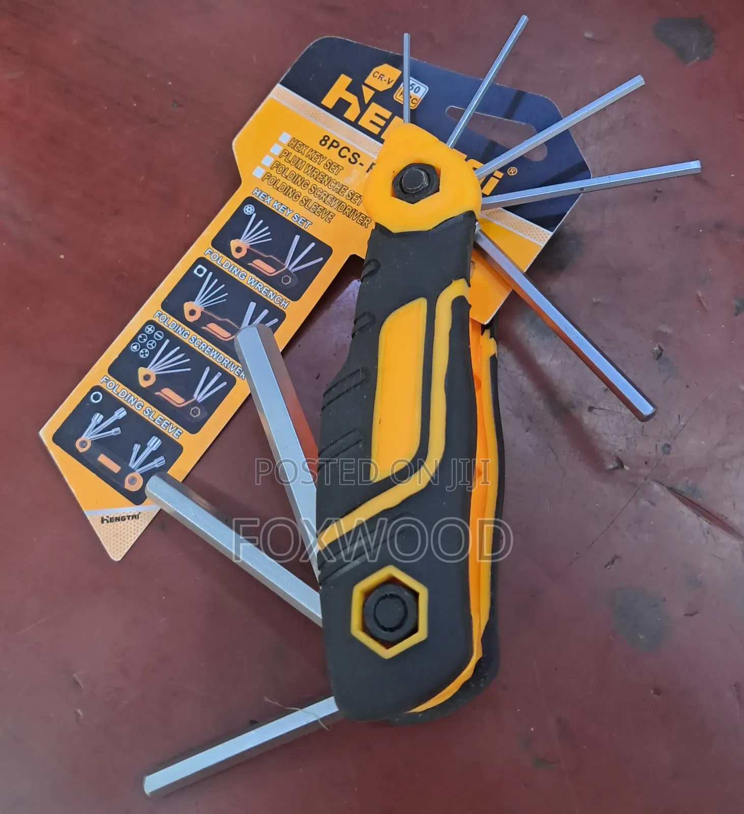 8 PC Folding Allen Wrench Set