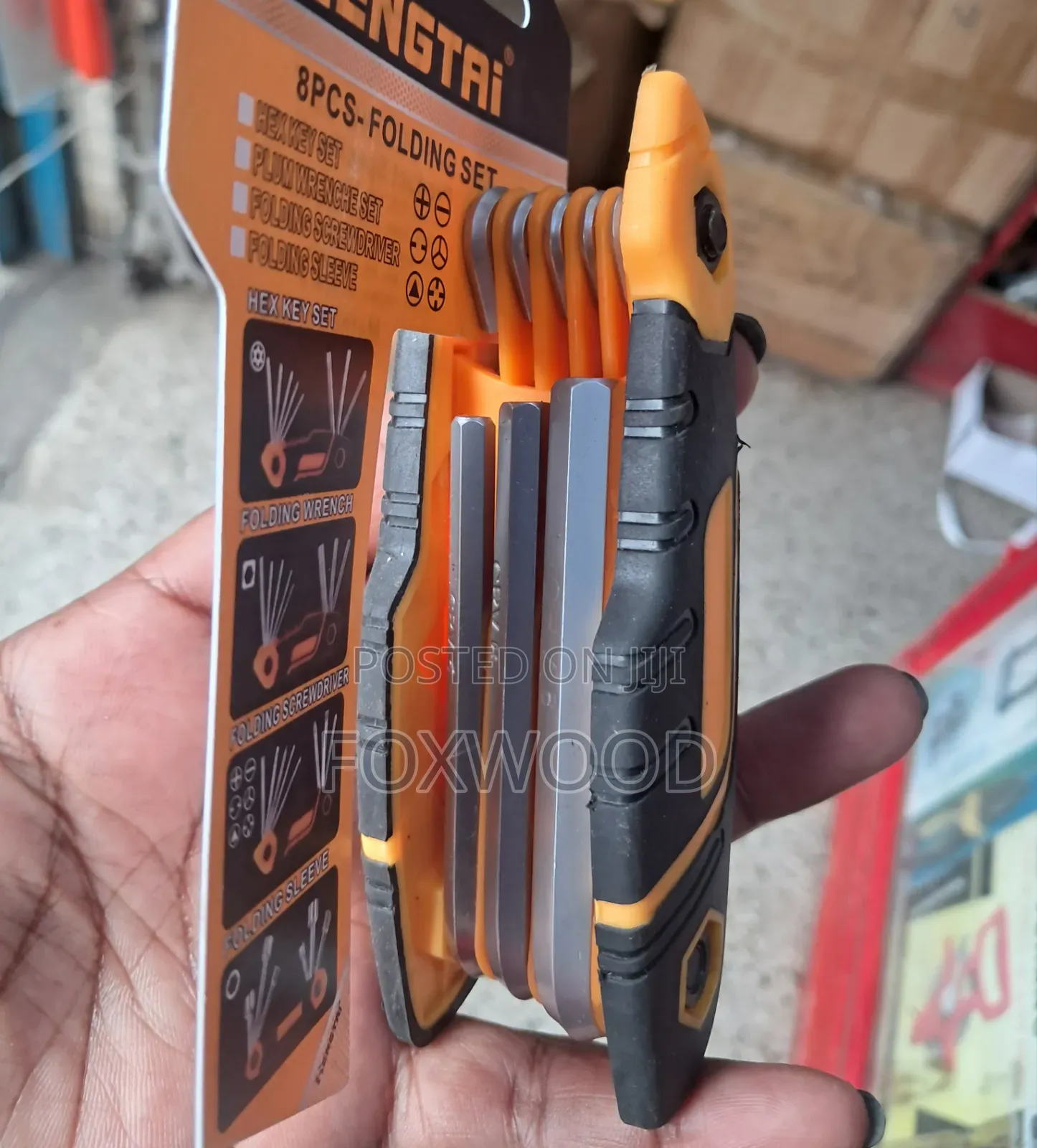 8 PC Folding Allen Wrench Set