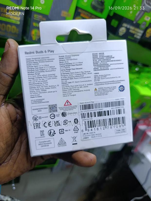 Redmi Buds 6 Play Wireless Bluetooth Earbuds - thumbnail 3