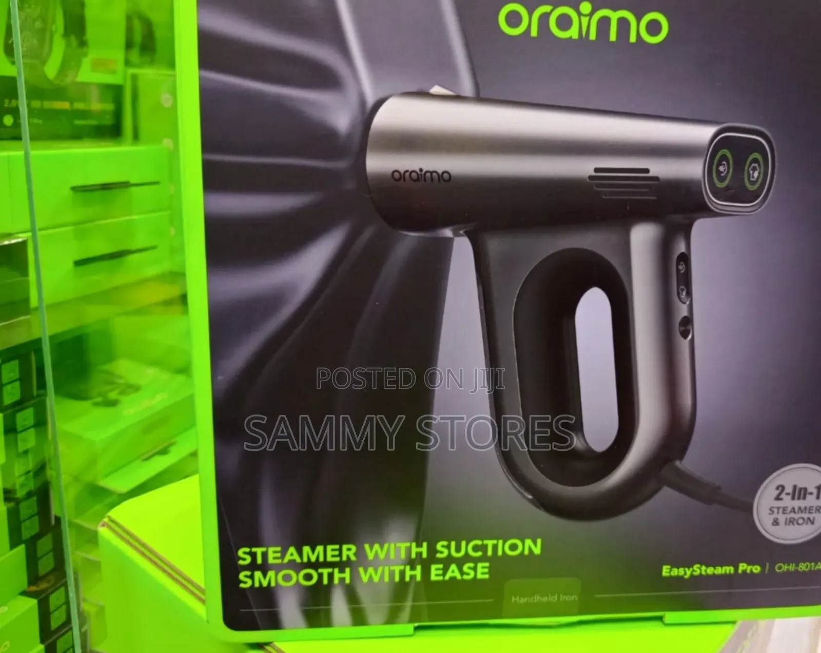 Oraimo Steam Iron Steamer 2-in-1 With Suction