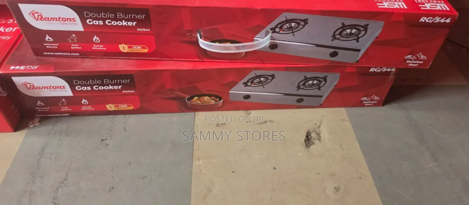 Ramtons RG518 2-Burner Gas Cooker