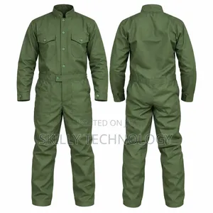 Plain Overall Jungle Green