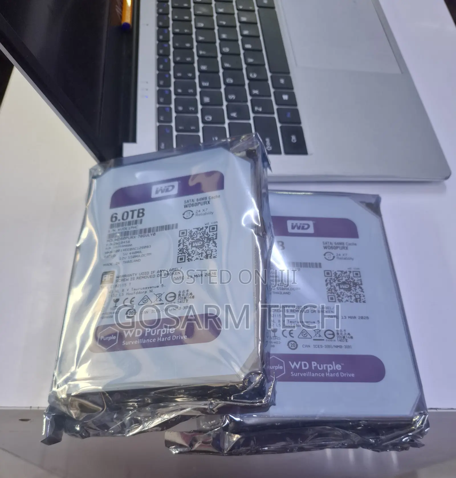 Western Digital 6TB WD Internal Hard Drive HDD for CCTV