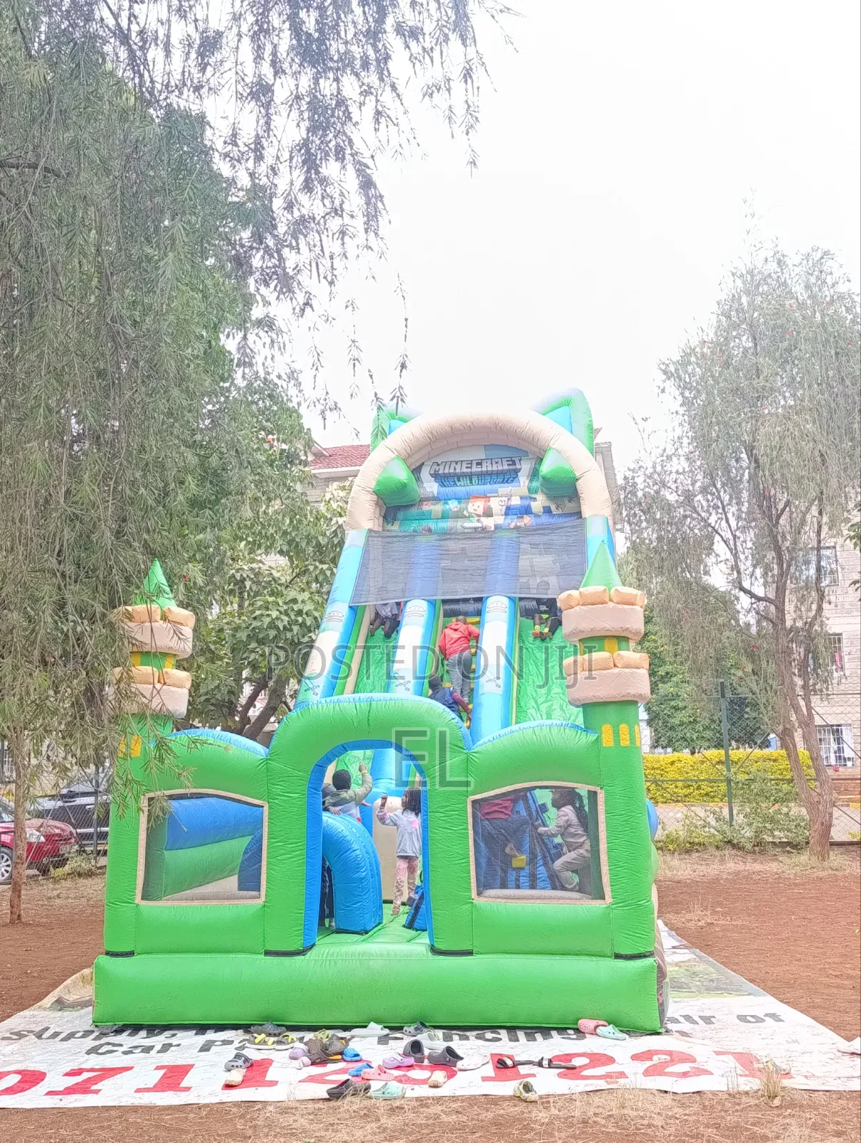 Large Inflatable Bouncing Castle With Slide – Kids’ Fun Events