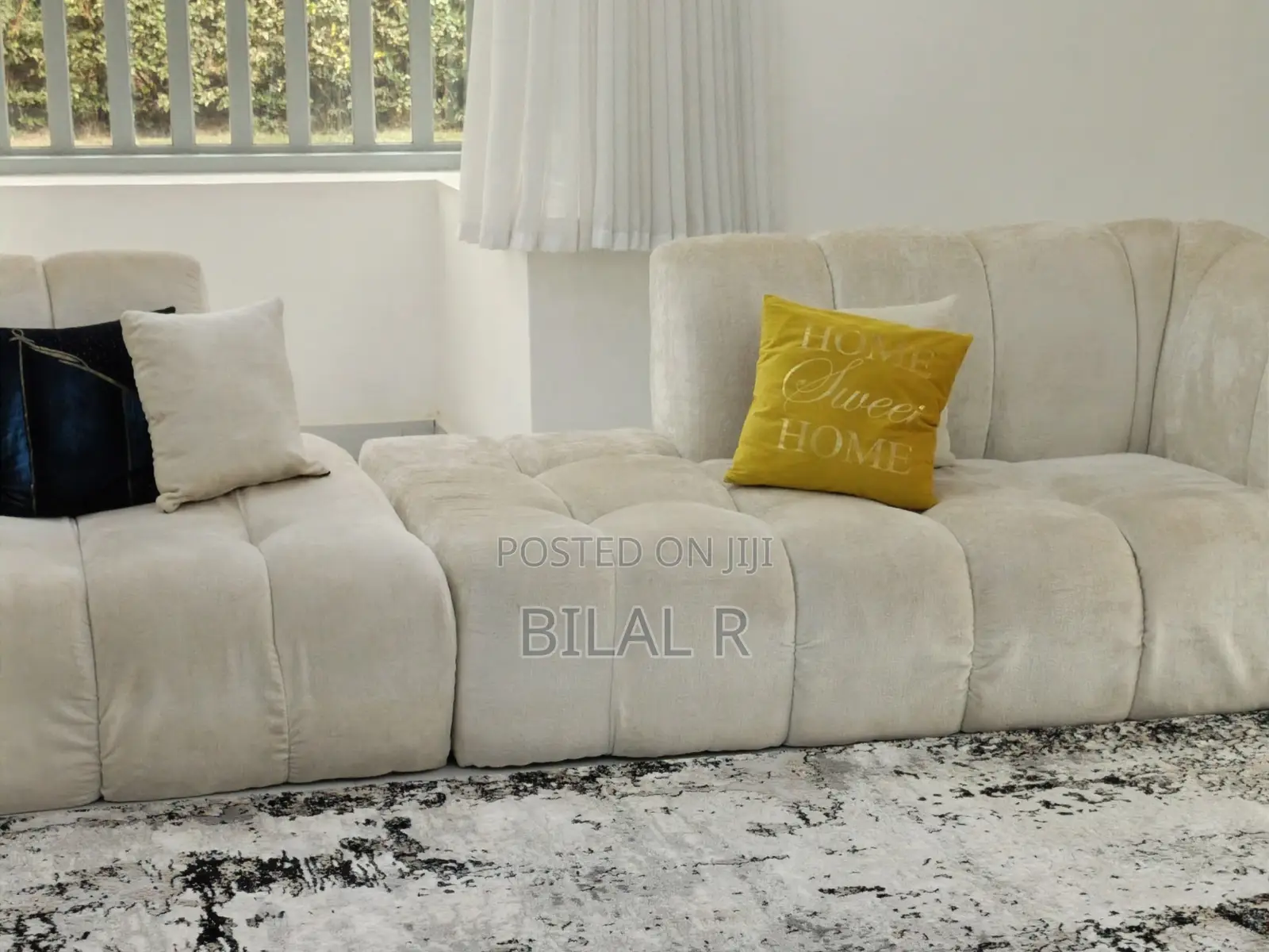 Beige Bubble Sofa - L Shaped