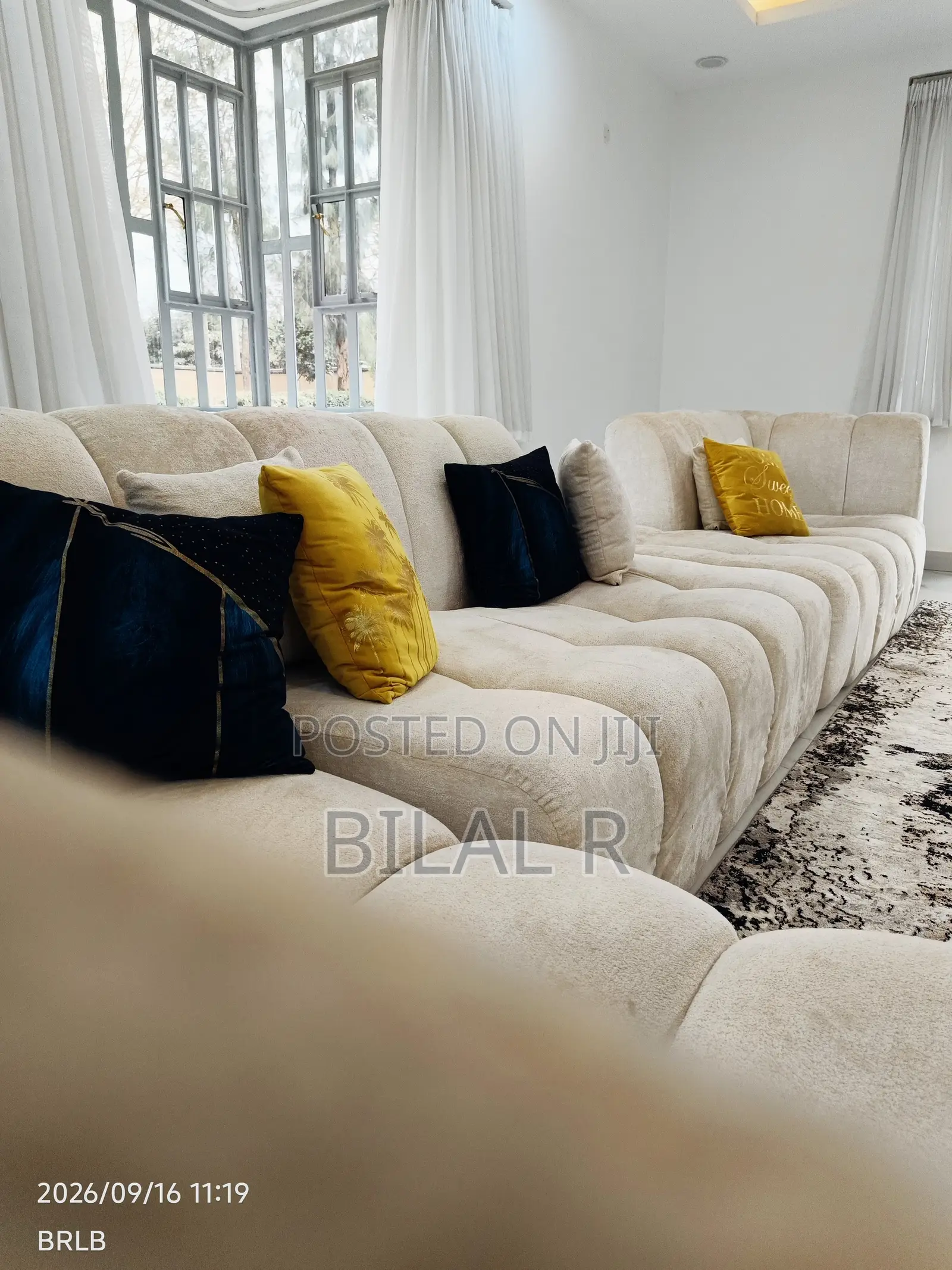 Beige Bubble Sofa - L Shaped