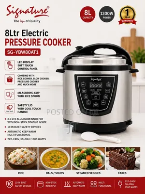 Signature Electric Pressure Cooker 8L