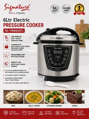 Signature 6 Litres Electric Pressure Cooker