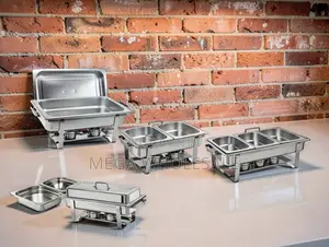 Durable Steel Build 11L Stainless Steel Triple Chafing Dish