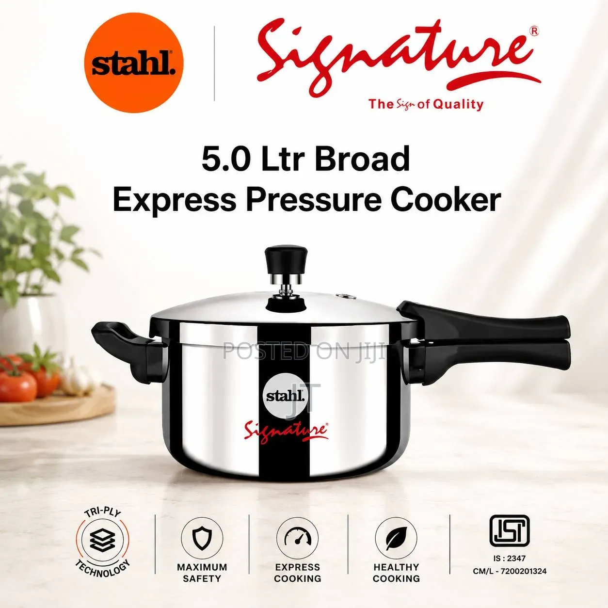 Stahl(signature) Express Pressure Cooker (3l, 3.5l, 5l, 6l, 8l)