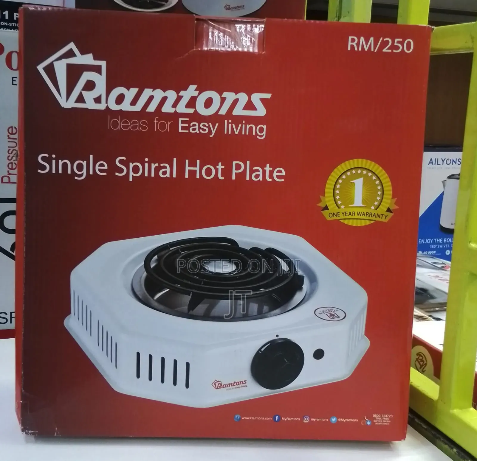 Ramtons RM/250 Single Spiral Hot Plate
